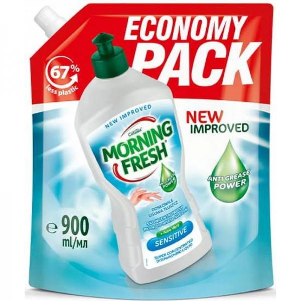 Засіб для миття посуду Morning Fresh Sensitive Алое 900 мл - фото 1