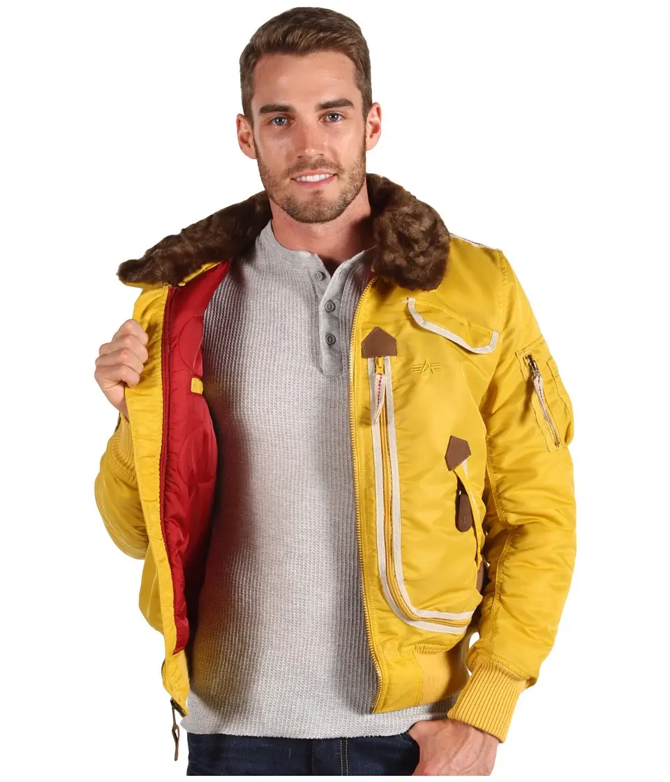 Бомбер Alpha Industries Injector M Yellow (MJI38016C1YM) - фото 2