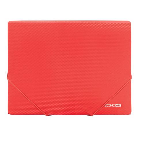 Папка Economix на резинках А4 пластиковая Красный (Е31601-03)