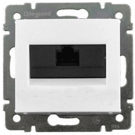 Розетка информационная Legrand Valena Classic RJ-45 Cat.5e UTP внутренний монтаж Белый (774230)