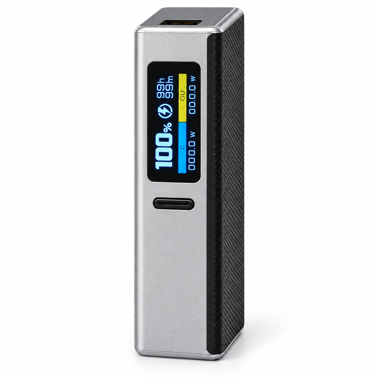 Набор для сборки Power Bank 2х21700 22,5W PD 20W/QC/VOOC TFT-дисплей 0,96" Type-C+USB-A под сварку