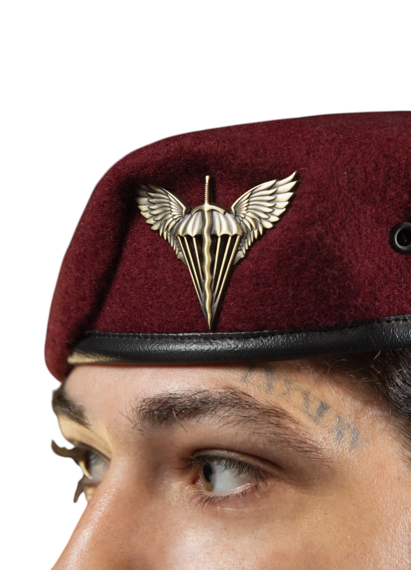 Берет Десантно-штурмовые войска Украины Капля Марун XL/59-60 см (28917541) - фото 3 Берет Десантно-штурмовые войска Украины Капля Марун XL/59-60 см (28917541) - фото 3