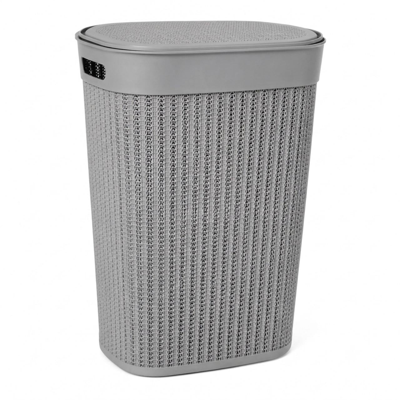Корзина для белья Irak Plastik 45 л Серая (LA-160)