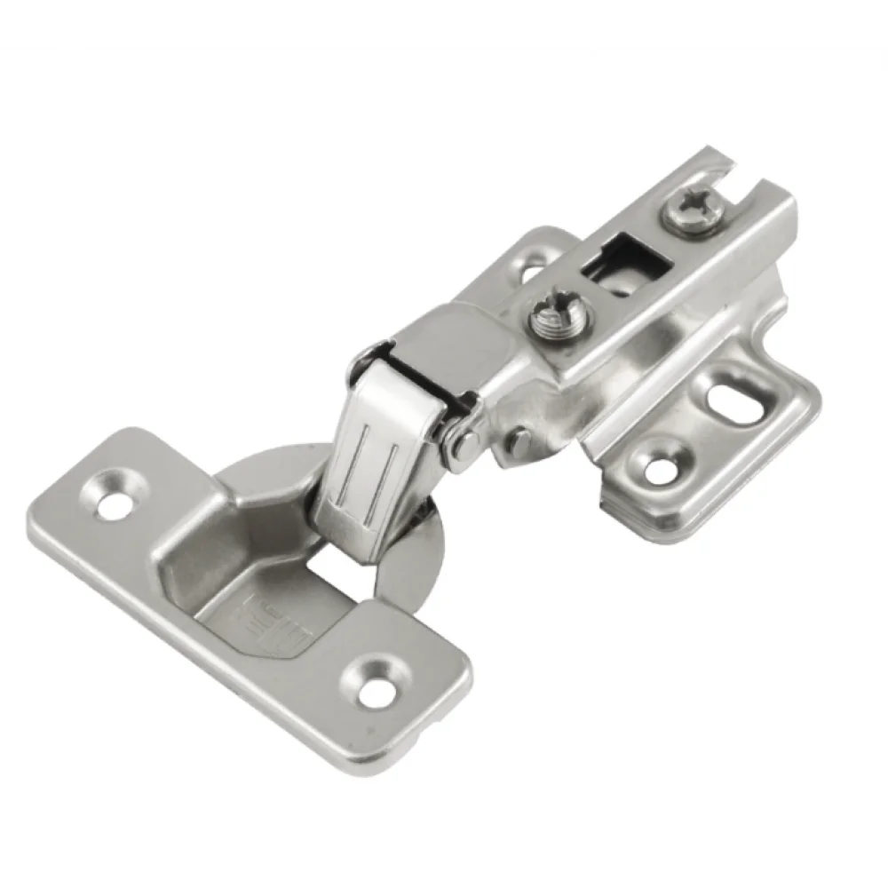 Петля Muller напівнакладна 110° Slide-on D 35 мм без доводчика без пружини з посиленою лапкою Нікель (MP0037)