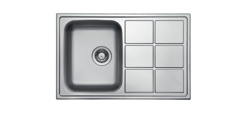 Мойка кухонная Ukinox LTP 780.500 GT 8K полированная и доска разделочная