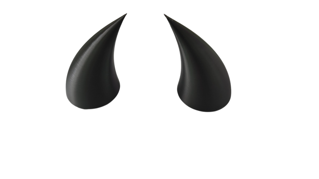 Рожки на мото шлем Черный (616)