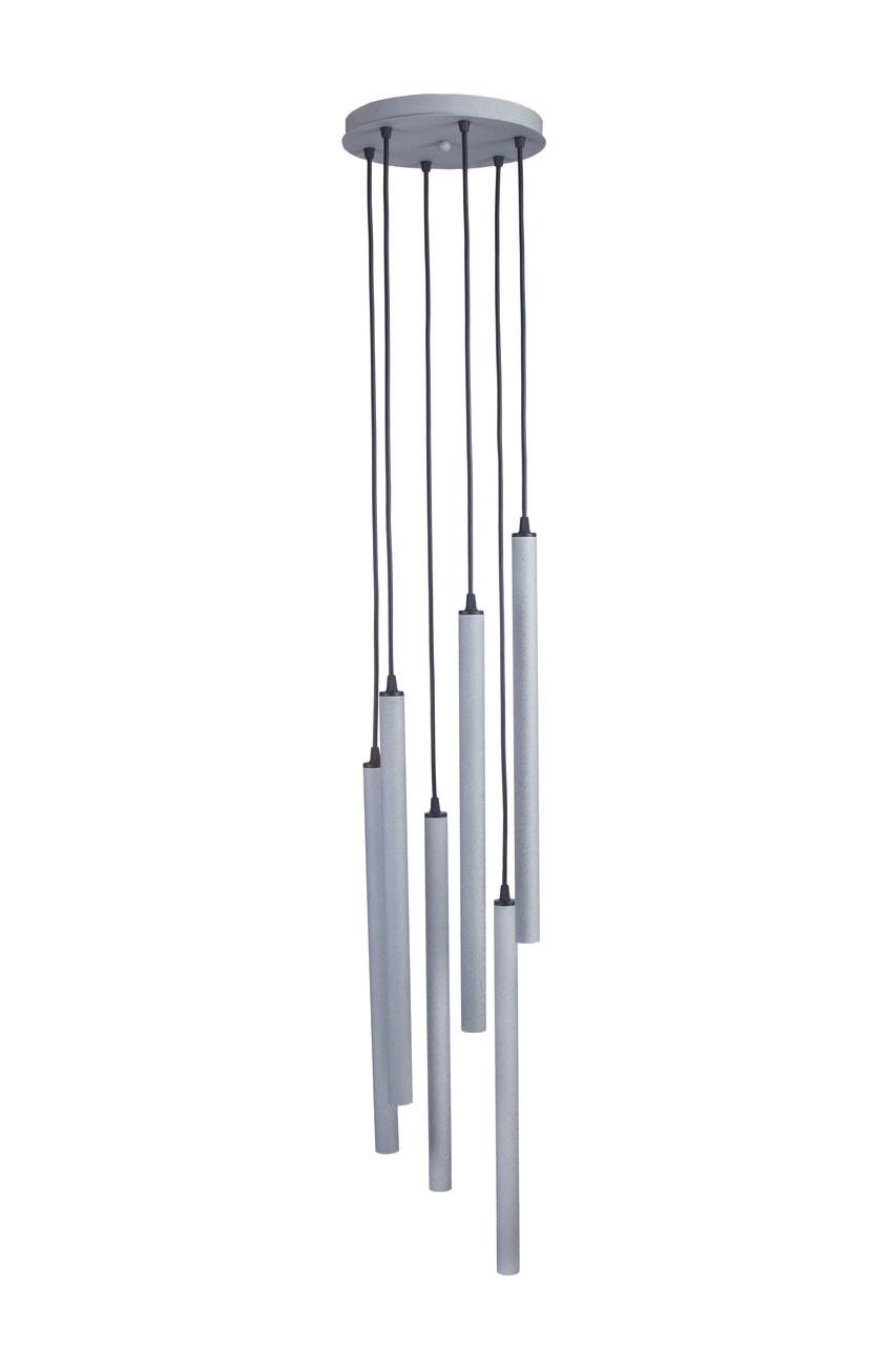 Подвесной светильник MSK ELECTRIC Beatrice на круглой основе под шесть ламп G9 Серый (MR 3045-6R GR)