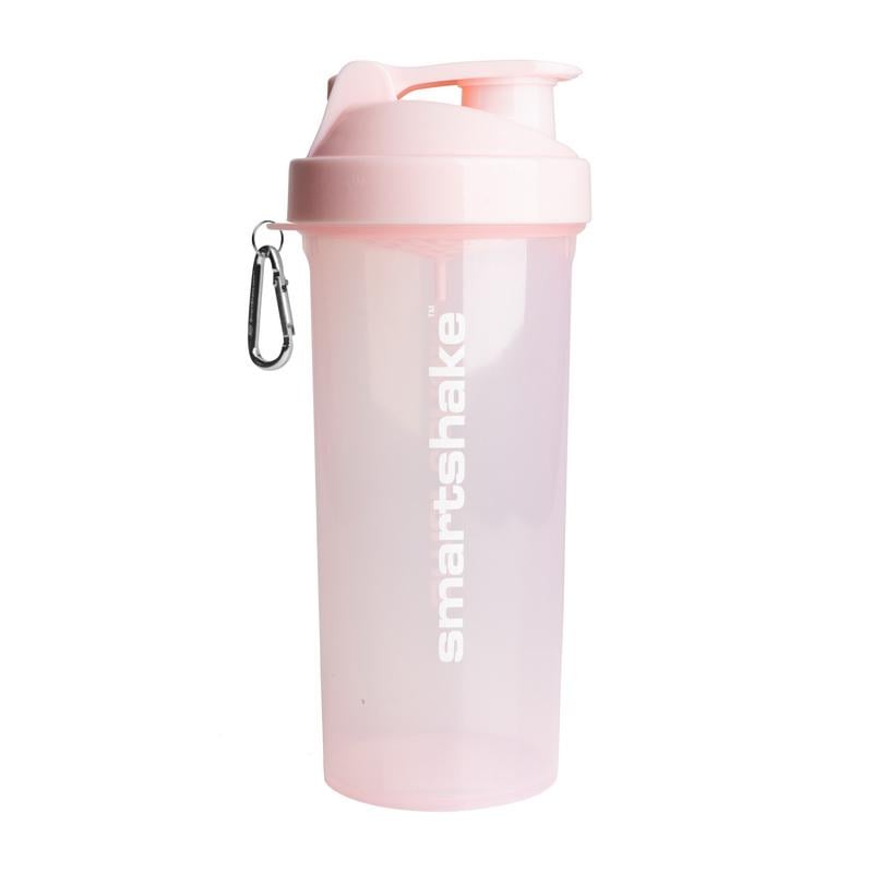 Шейкер для протеина и спортивного питания с ситом на крышке SmartShake Lite 1 л Нежно-розовый