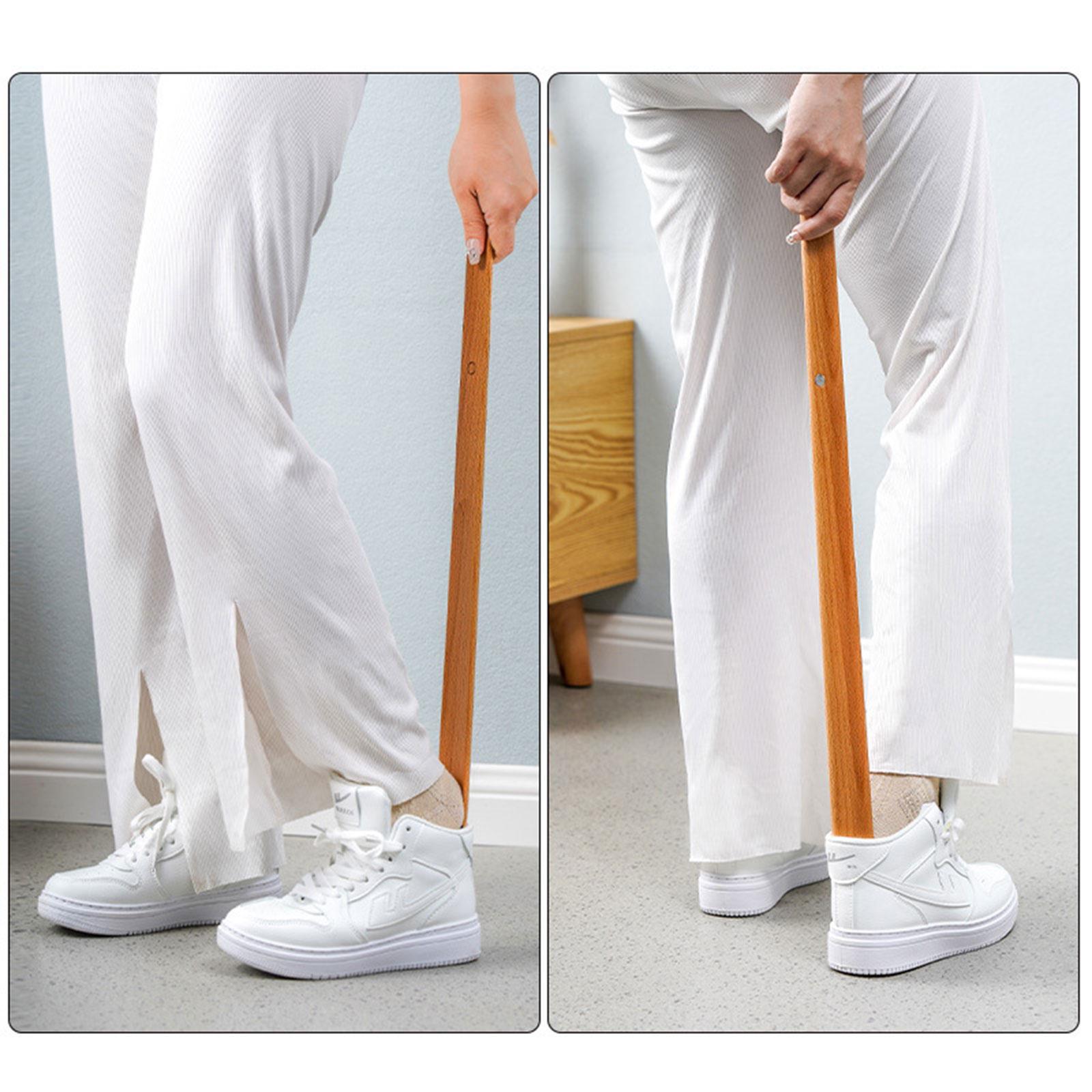 Ложка для обуви деревянная с магнитной крепью на стену 55 см Brown (128644) - фото 6