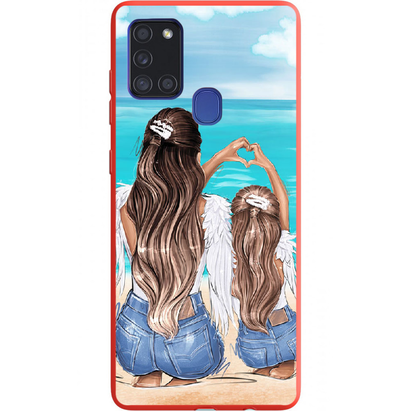 Чехол Boxface Samsung A217 Galaxy A21s Family Vacation Красный силикон (40006-up2380-40429)