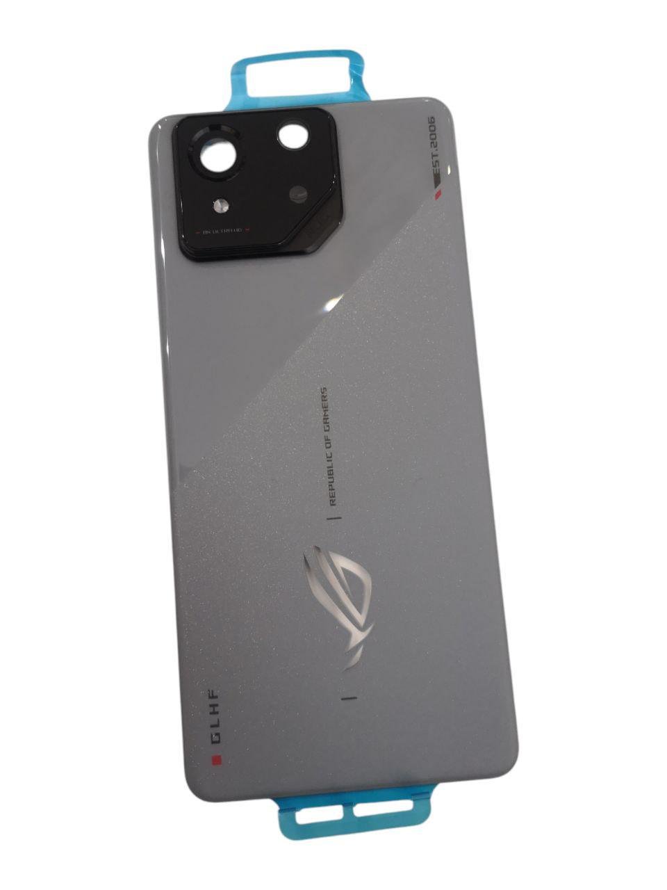 Крышка задняя стеклянная для Asus ROG Phone 8 AI2401 со стеклом камеры Rebel Grey (22737118)