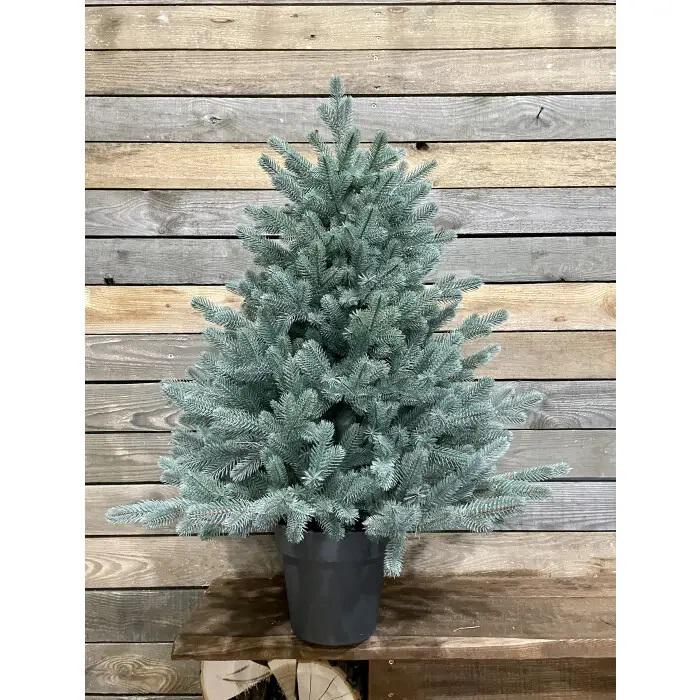 Елка литая HVOYA Traditional в горшке 90 см Голубой (215N/90/B) - фото 3