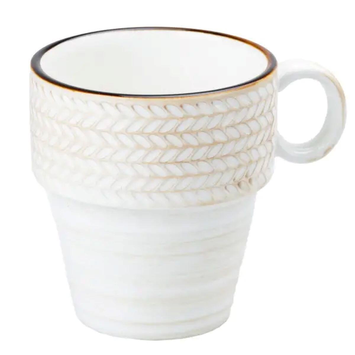 Чашка фарфоровая для кофе чая 350 мл Белый (HP23384)