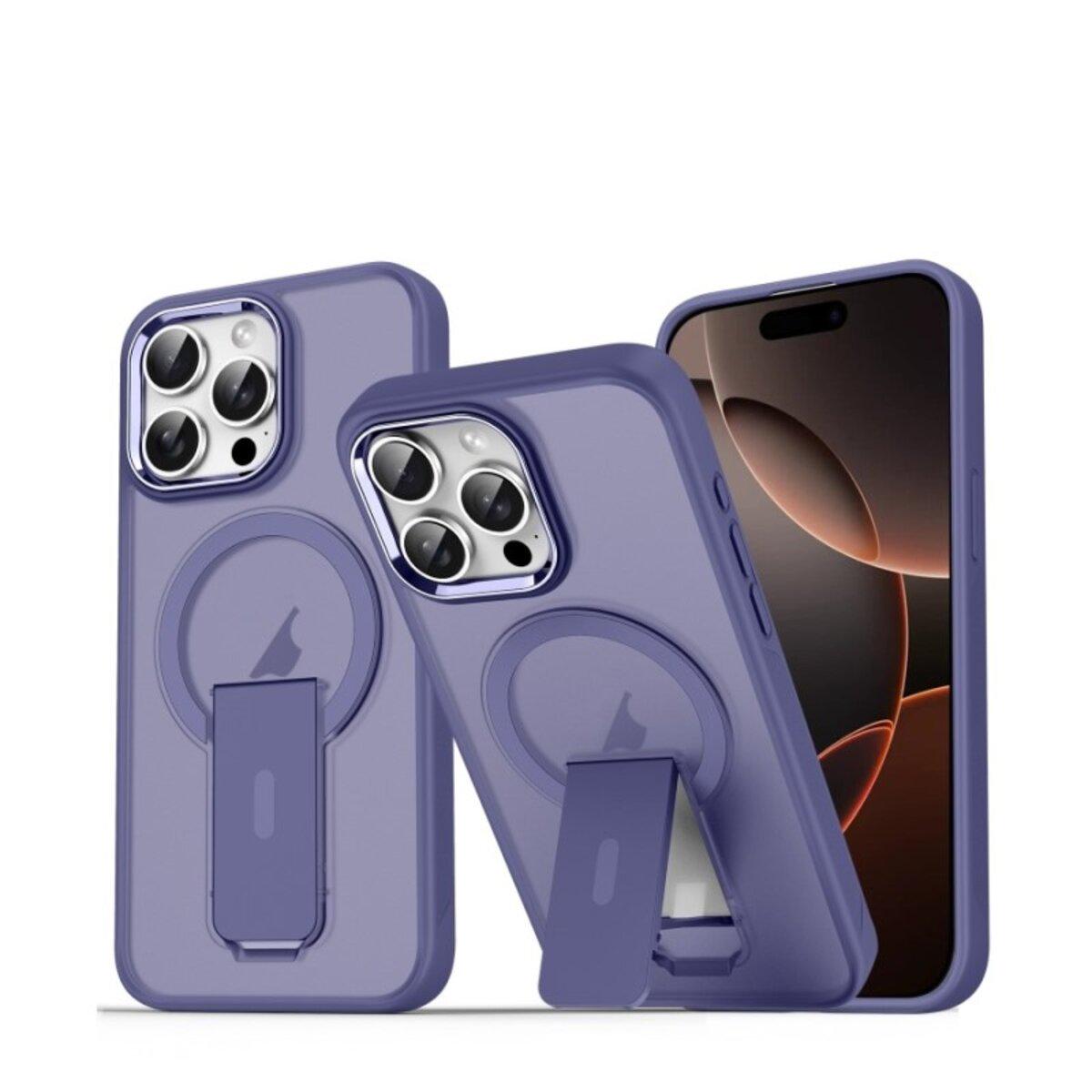 Протиударний чохол із підставкою Cosmic Magnetic Stand for Apple iPhone 16 Pro Purple