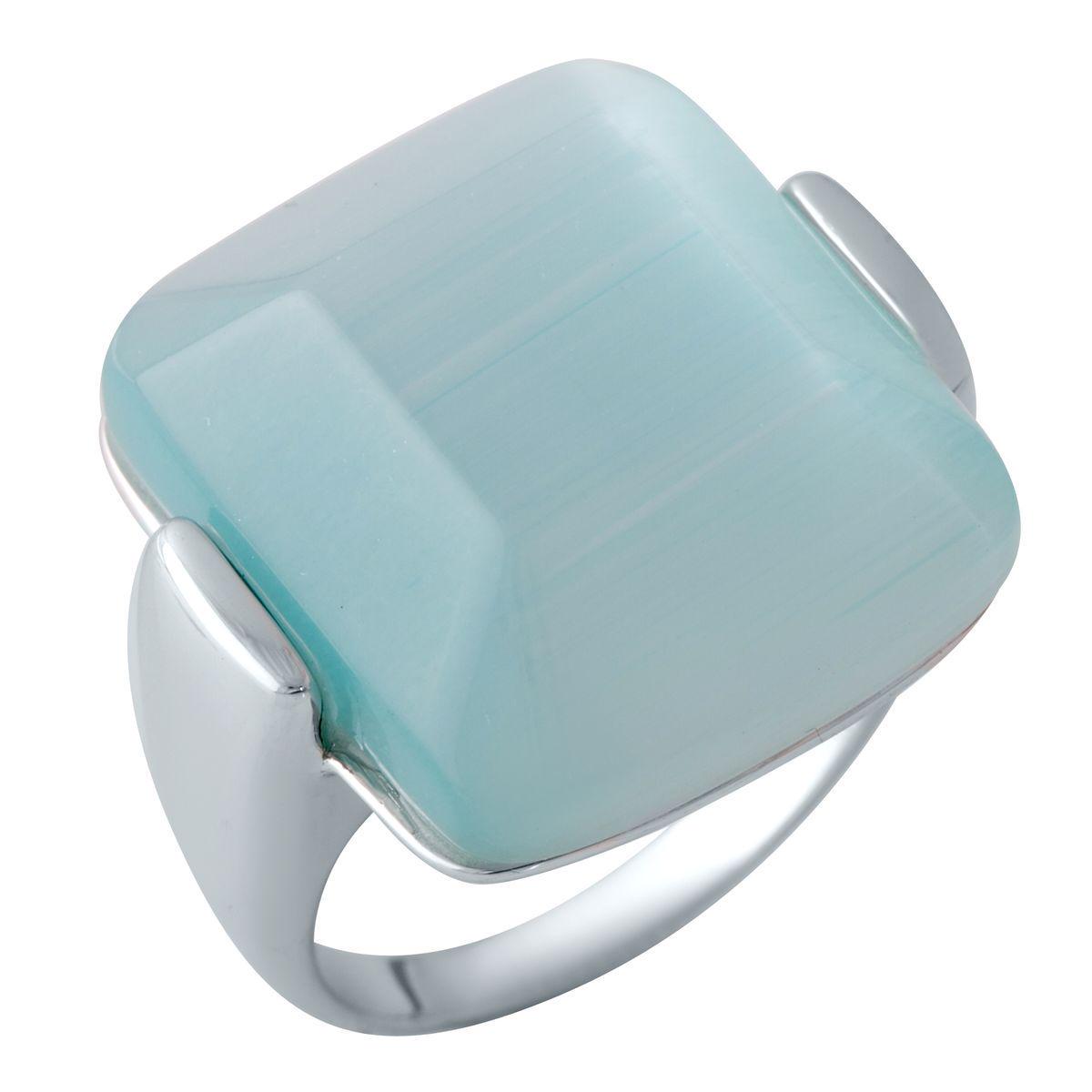 Кольцо серебряное Tiva с кошачьим глазом 11,66 г р. 18,5 (2015130)