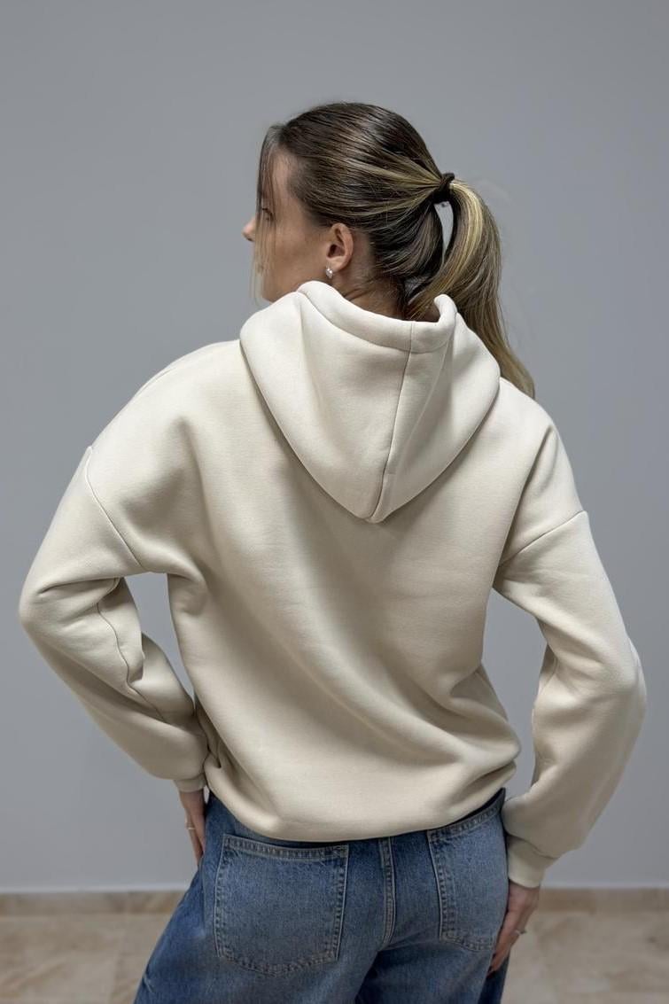 Худі жіночий М0211.4 з капюшоном M Таш бежевий (30665270) - фото 6 Худі жіночий М0211.4 з капюшоном M Таш бежевий (30665270) - фото 6