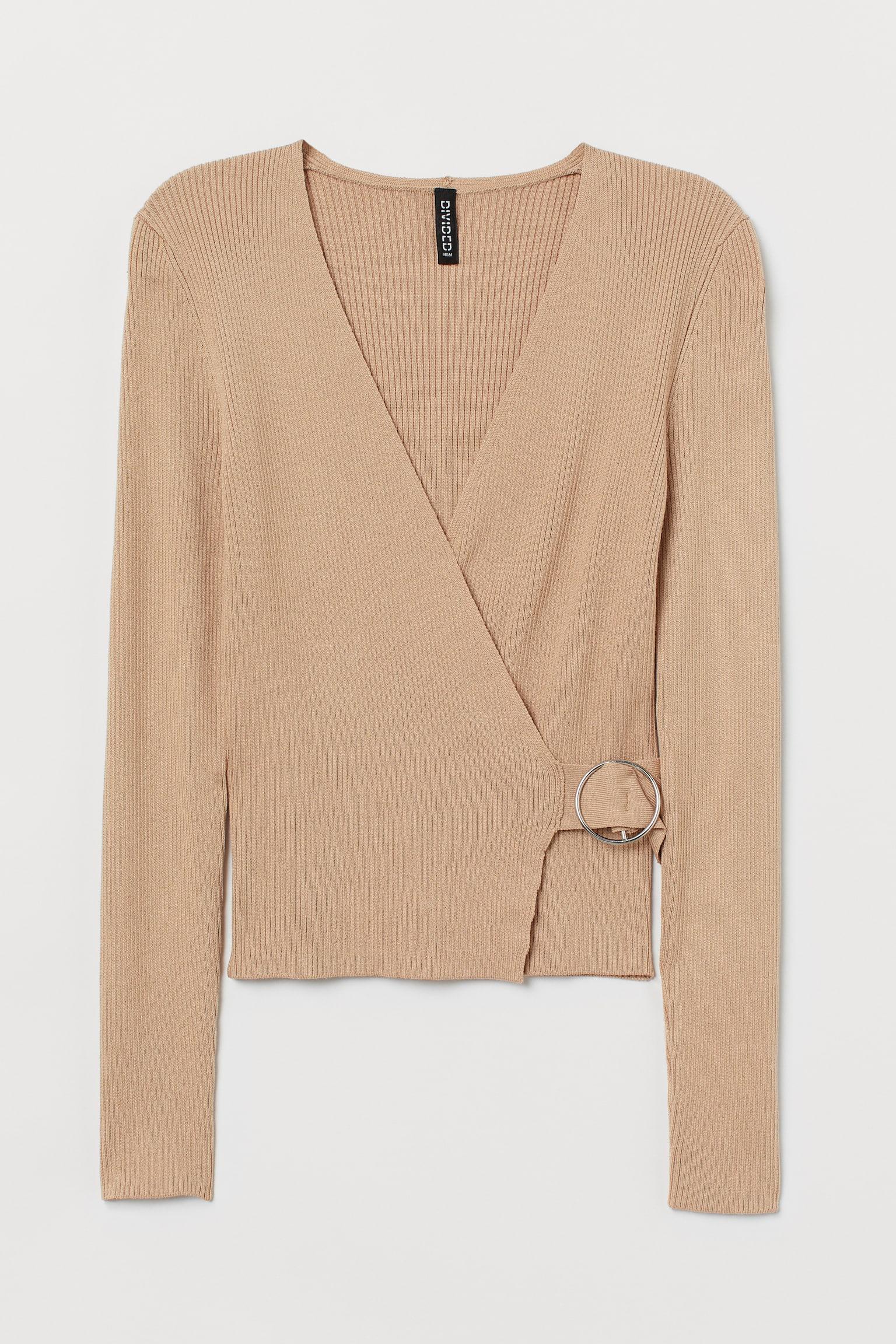 Топ женский с длинным рукавом S Бежевый (8092371wer)