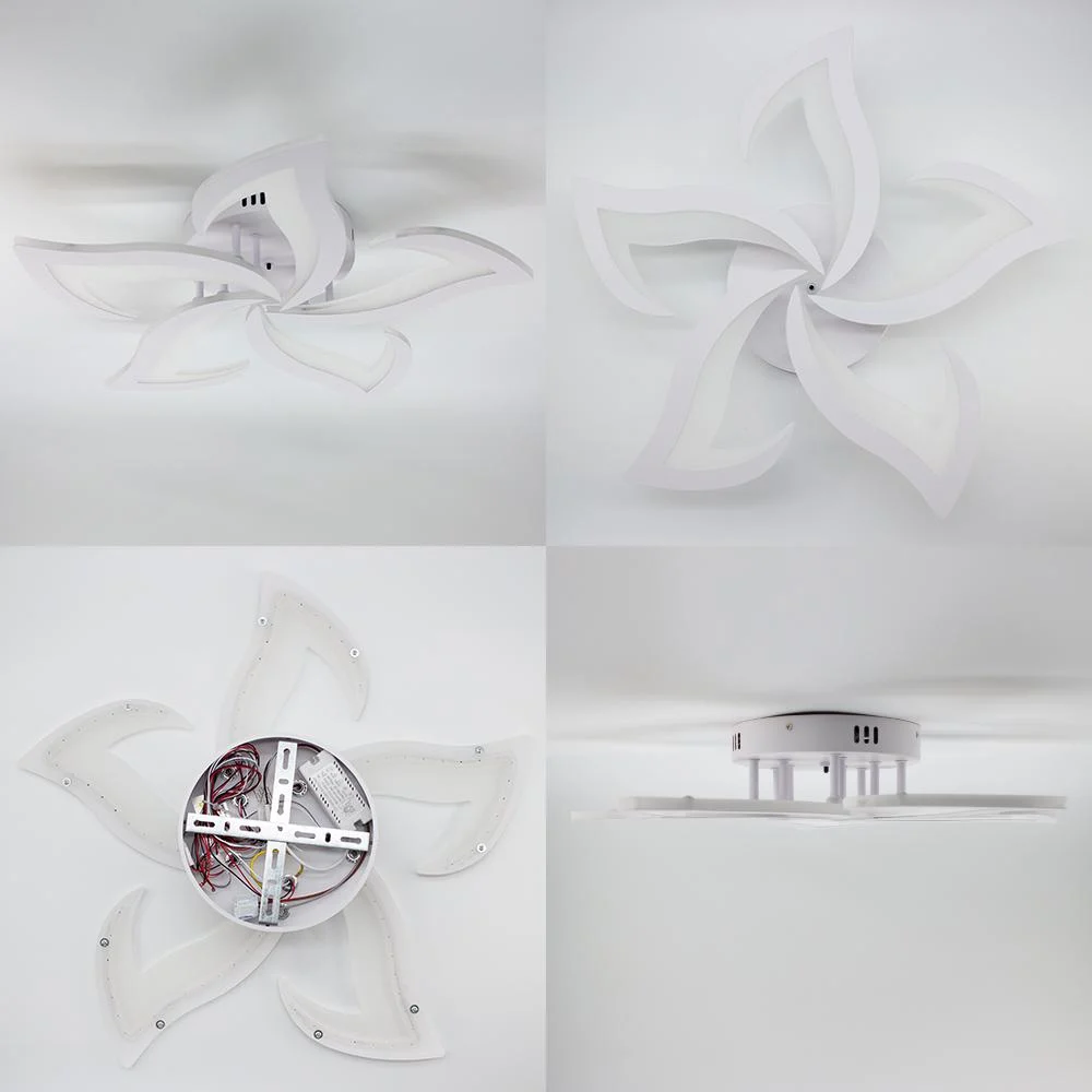 Люстра ESLLSE ELLA LED с пультом 50 Вт 5F 600x95 мм (10595) - фото 4 Люстра ESLLSE ELLA LED с пультом 50 Вт 5F 600x95 мм (10595) - фото 4