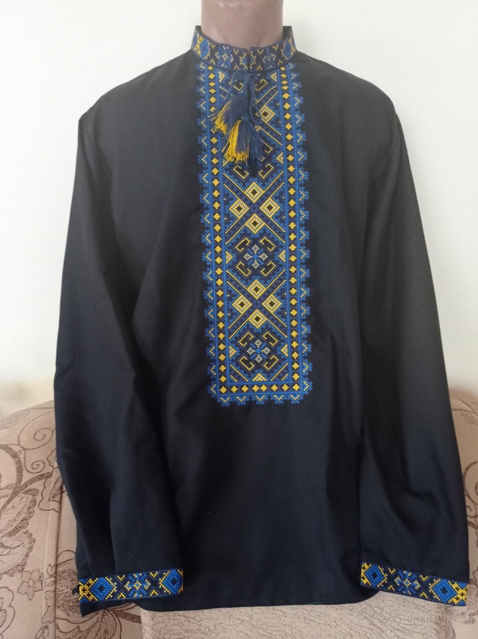 Вишита сорочка для чоловіків Український орнамент р. 56 (29378158)