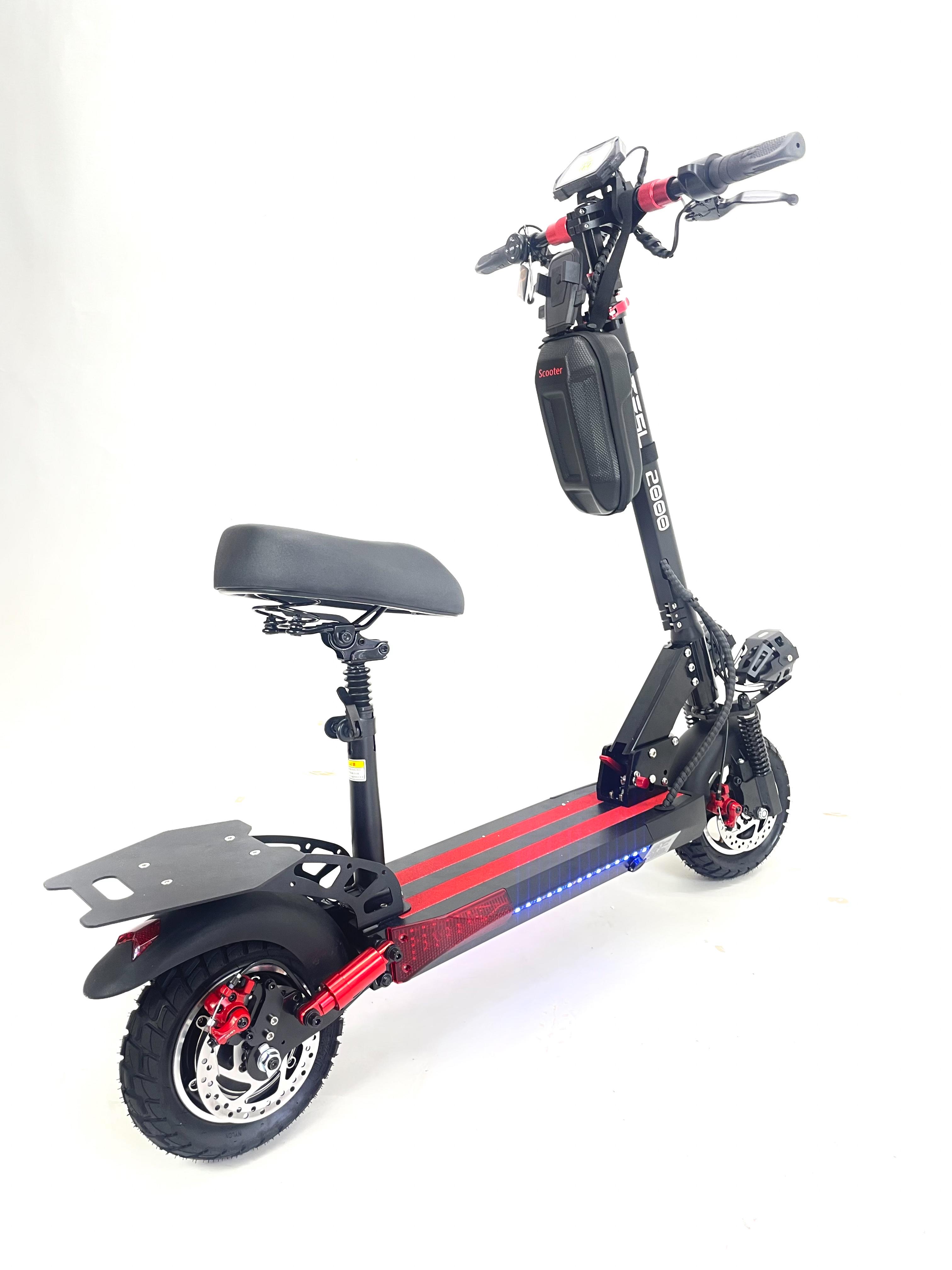 Електросамокат із сидінням TESLA 2000 New 2000W 48V 21Ah NFC ключі - фото 3