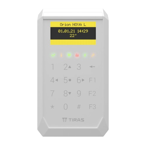 Клавіатура сенсорна OLED Tiras K-PAD OLED+ до 1000 м Mifare та NFC Білий (d6a0c73b) - фото 2 Клавіатура сенсорна OLED Tiras K-PAD OLED+ до 1000 м Mifare та NFC Білий (d6a0c73b) - фото 2