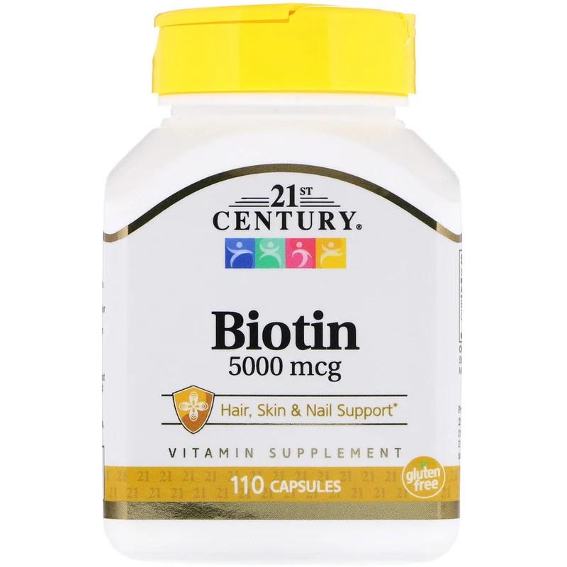 Витамины 21st Century Biotin 5000 мкг 110 капсул