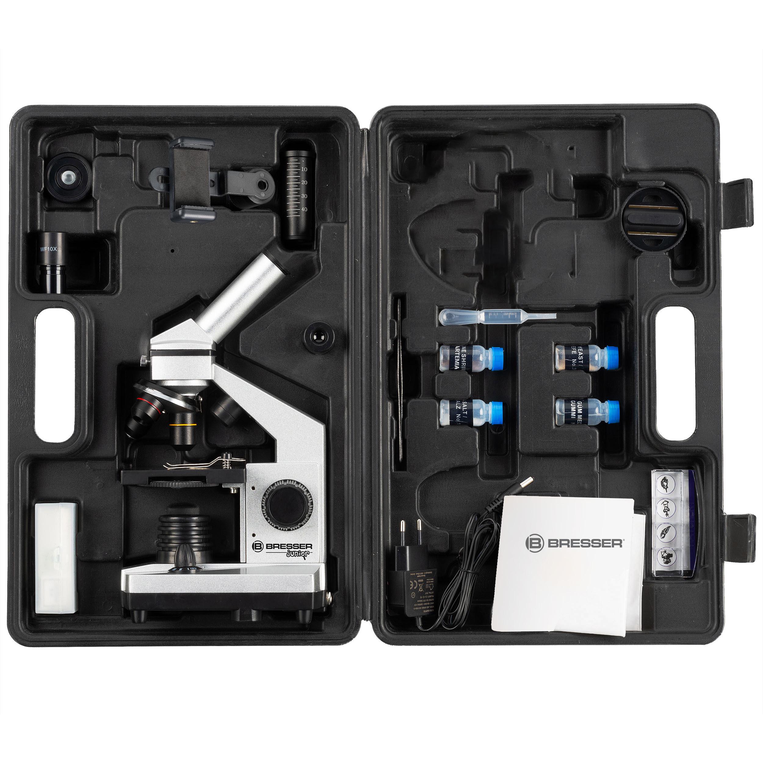 Мікроскоп Bresser Junior Biolux CA 40x -1024x з адаптером для смартфона + кейс (8855002) - фото 2