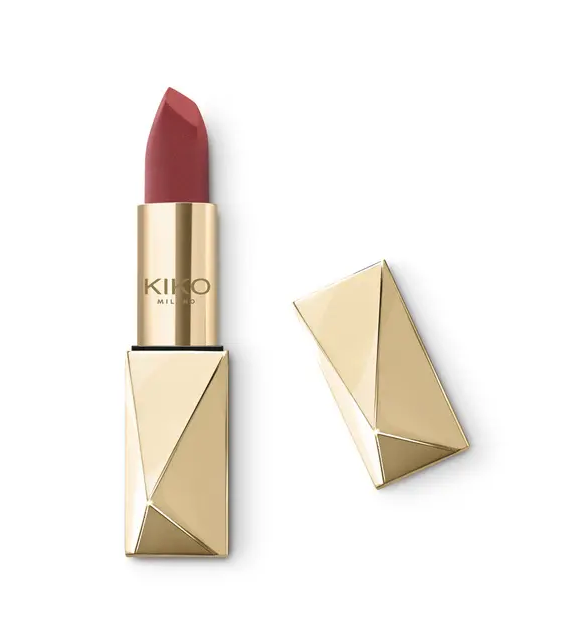 Стойкая матовая помада Kiko Milano Holiday gems lasting luxury matte lipstick 04 Merry Sweet