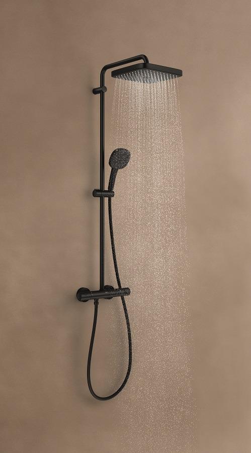 Душевая система с термостатом Grohe Tempesta Cube 250 266892431 Черный (266892431) - фото 6 Душевая система с термостатом Grohe Tempesta Cube 250 266892431 Черный (266892431) - фото 6