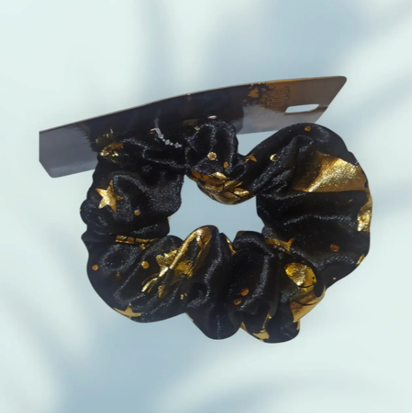 Резинка для волос на Хэллоуин One size Черно-золотистый (703178) - фото 2