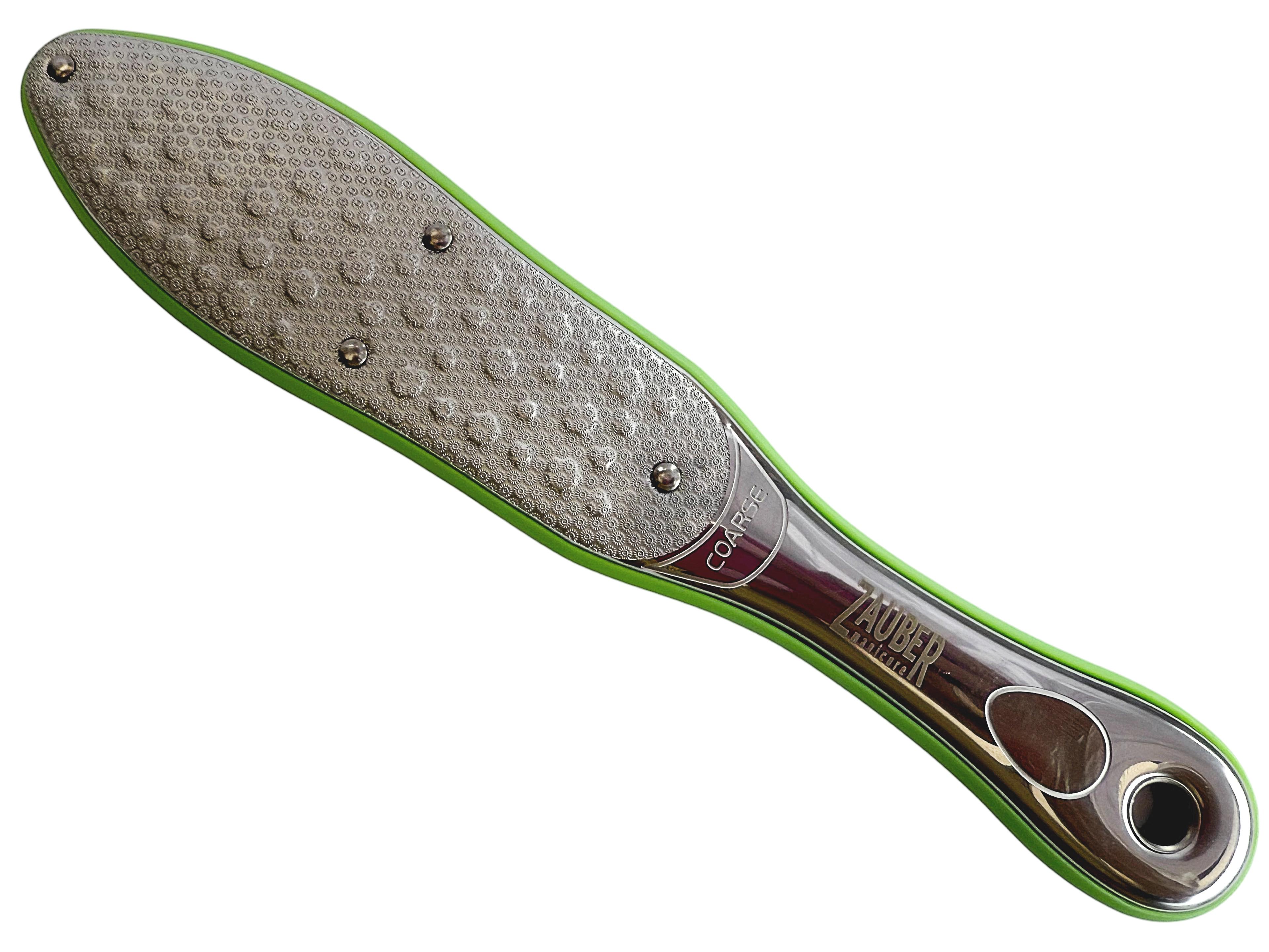 Терка для п'ят лазерна двостороння Zauber-manicure 04-043D металева Салатовий (27691095)