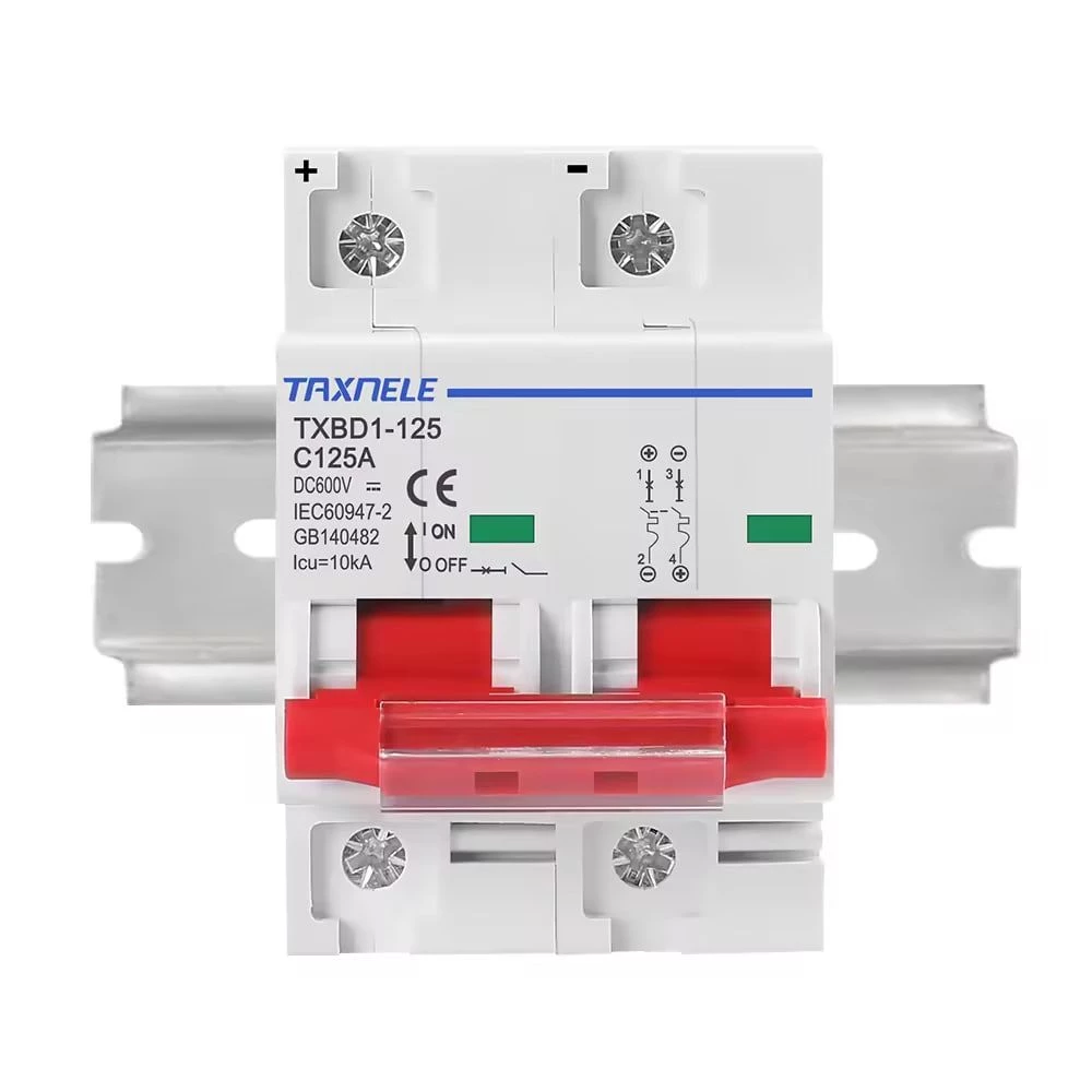 Автомат постоянного тока TAXNELE двухполюсный 600В 125А 2p 125А DC 600v - фото 3