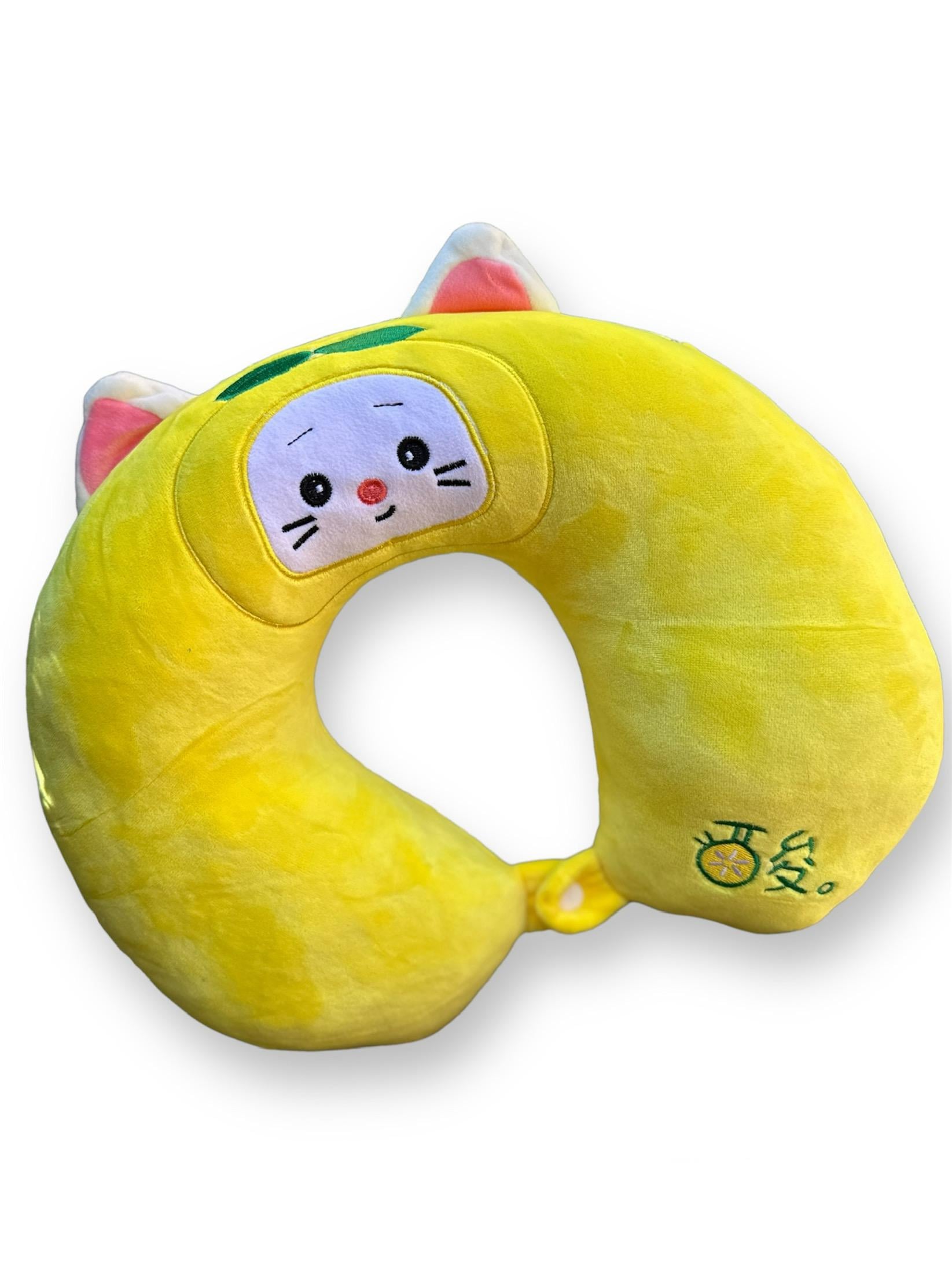 Подушка дорожная 34х32х10 см Желтый (17789386)