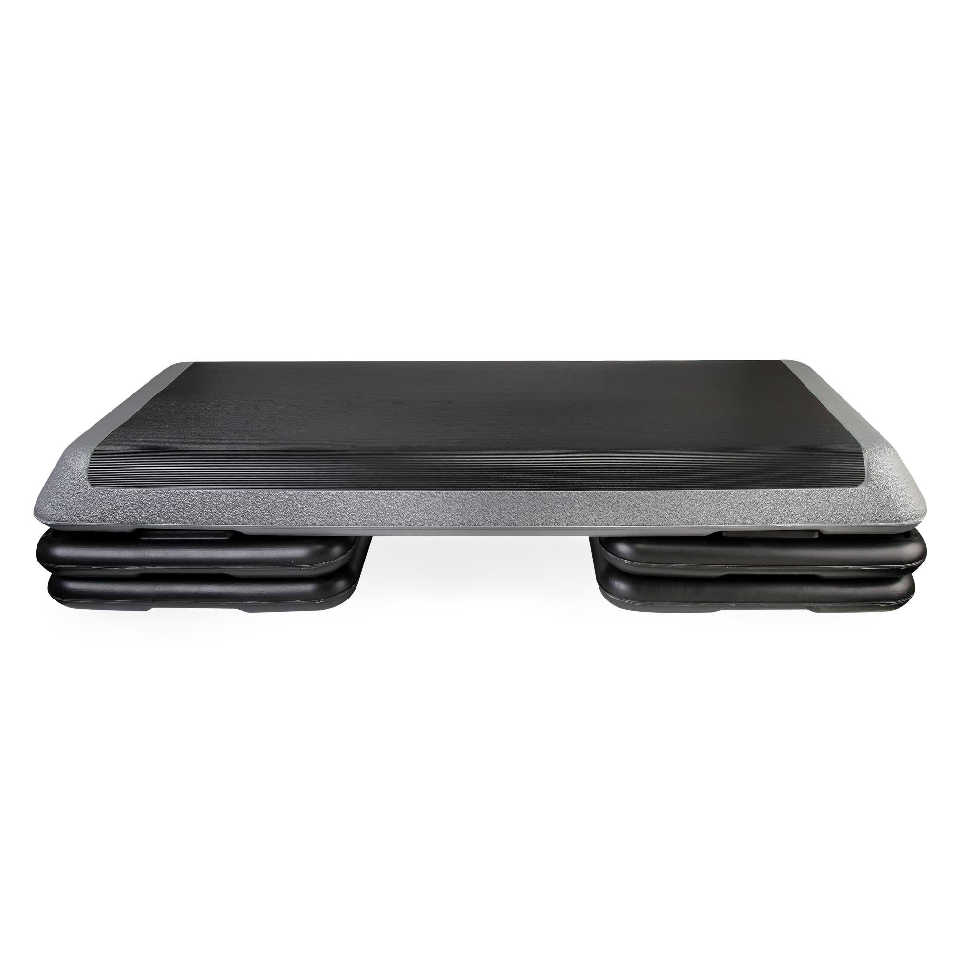 Степ-платформа 3-ступінчаста Cornix Pro XR-0403 109x41x10-20 см Black/Grey