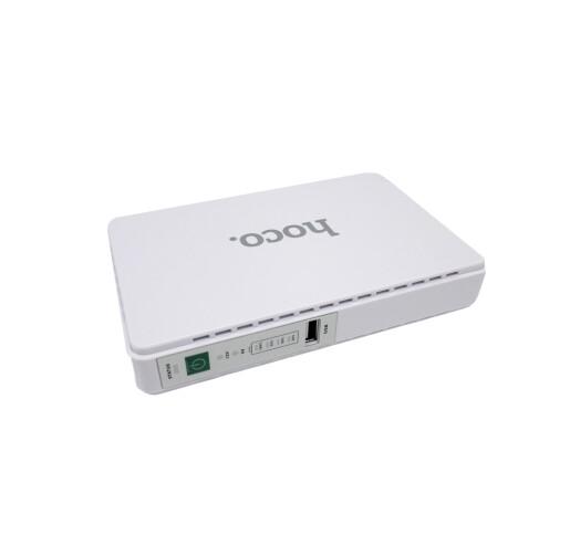 Повербанк для роутерів Hoco DB25 + Smart Mini UPS 5V-9V-12V 8800mAh Білий (12269588) - фото 4