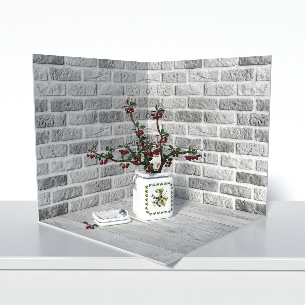 Фотофон пластиковый угловой 3D PolyPlast 50x50x50 см №61011
