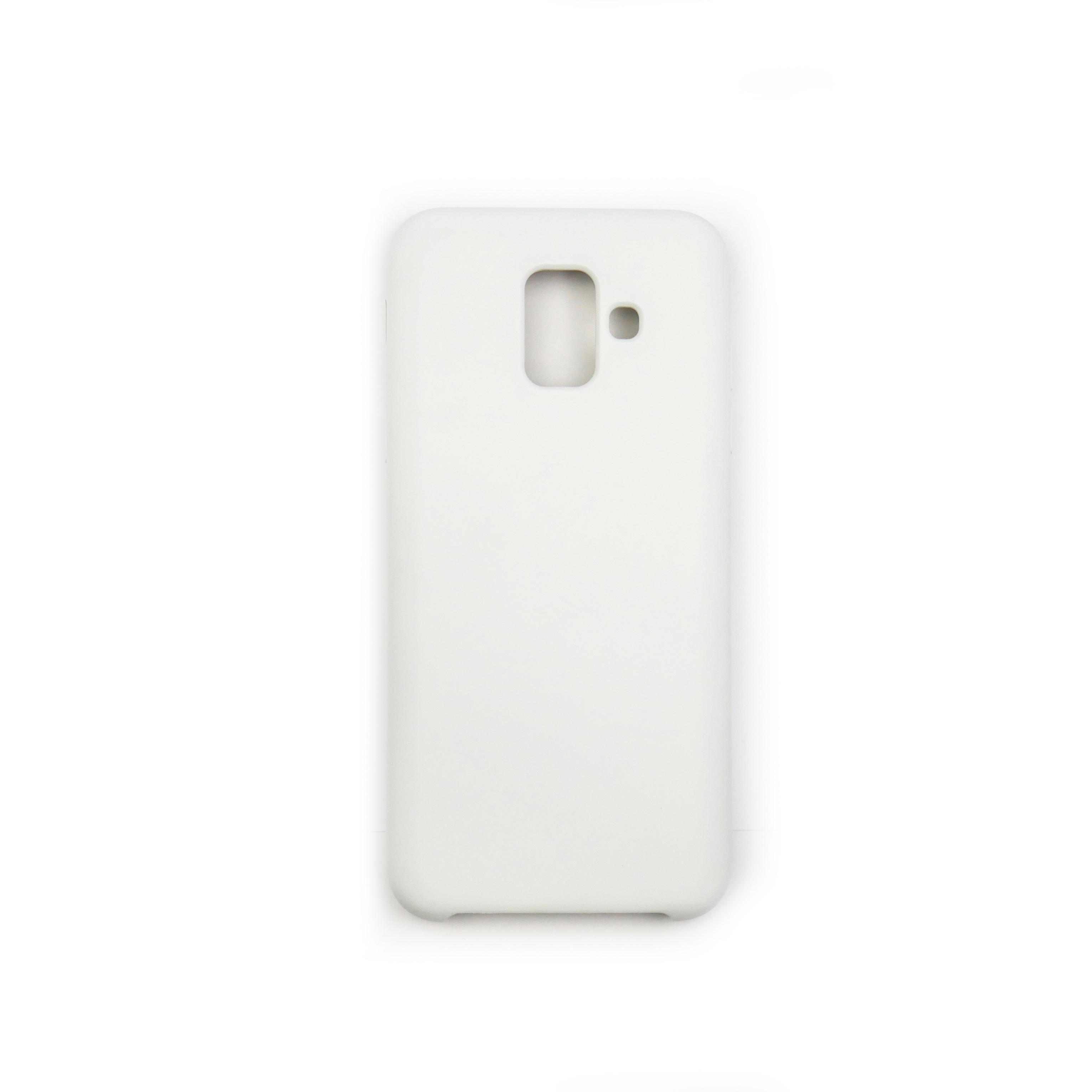 Чехол Jelly Silicone Case (No logo) Samsung A6 2018 White (9)