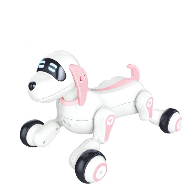 Интерактивная игрушка JT Toys Eternal Light UD Robot Dog робот-собака на радиоуправлении Бело-Розовый (SUN6598)