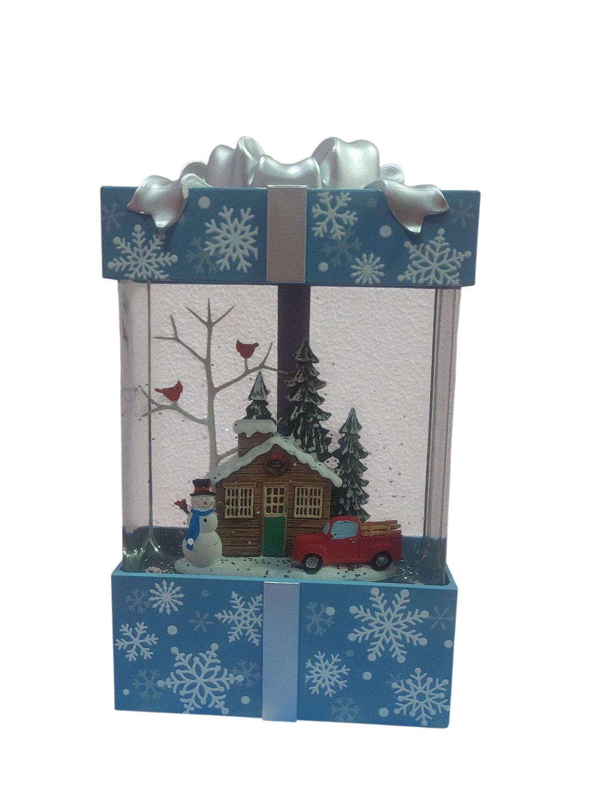 Ночник декоративный Новогодний Фонарь с Бантом Снеговик WDL-22018 USB/батарейки музыкальный со снегом Голубой (30344412) Ночник декоративный Новогодний Фонарь с Бантом Снеговик WDL-22018 USB/батарейки музыкальный со снегом Голубой (30344412)