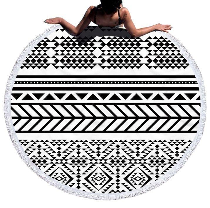 Полотенце с бахрамой HomyTex Арнамент d 150 см (8-79023) Полотенце с бахрамой HomyTex Арнамент d 150 см (8-79023)