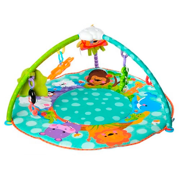 Коврик игровой для младенца Bambi с мишкой 100х100 см (63-75-63504)