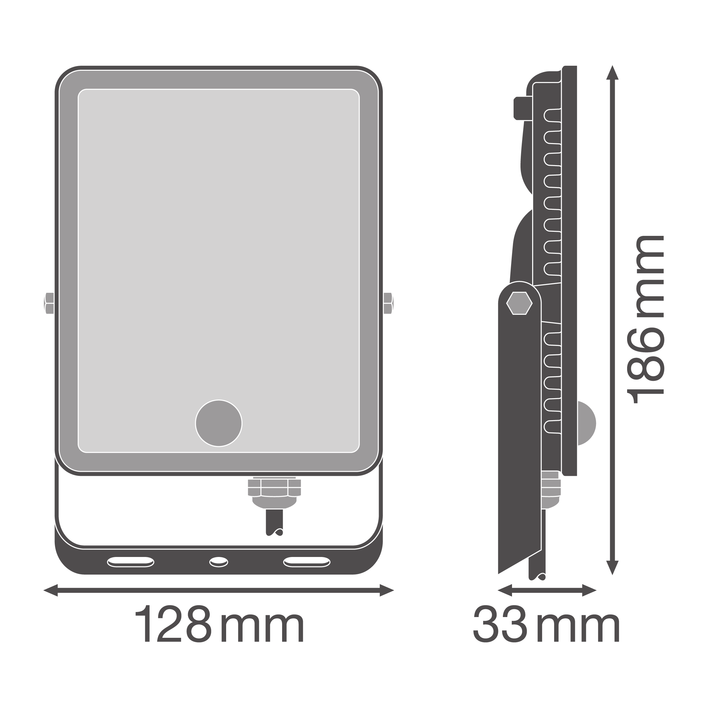 Прожектор Ledvance з датчиком руху 30 W 2550 lm 3000K 33x128x186 мм IP65 Теплий білий (4058075768314) - фото 4