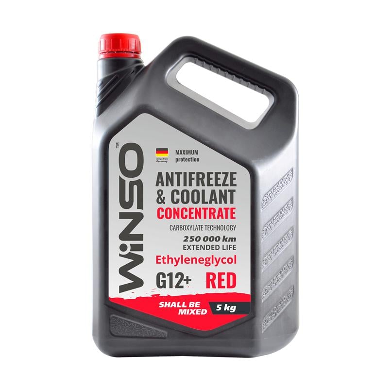 Антифриз WINSO Antifreeze & Coolant концентрат G12+ 5 кг Красный (880990)