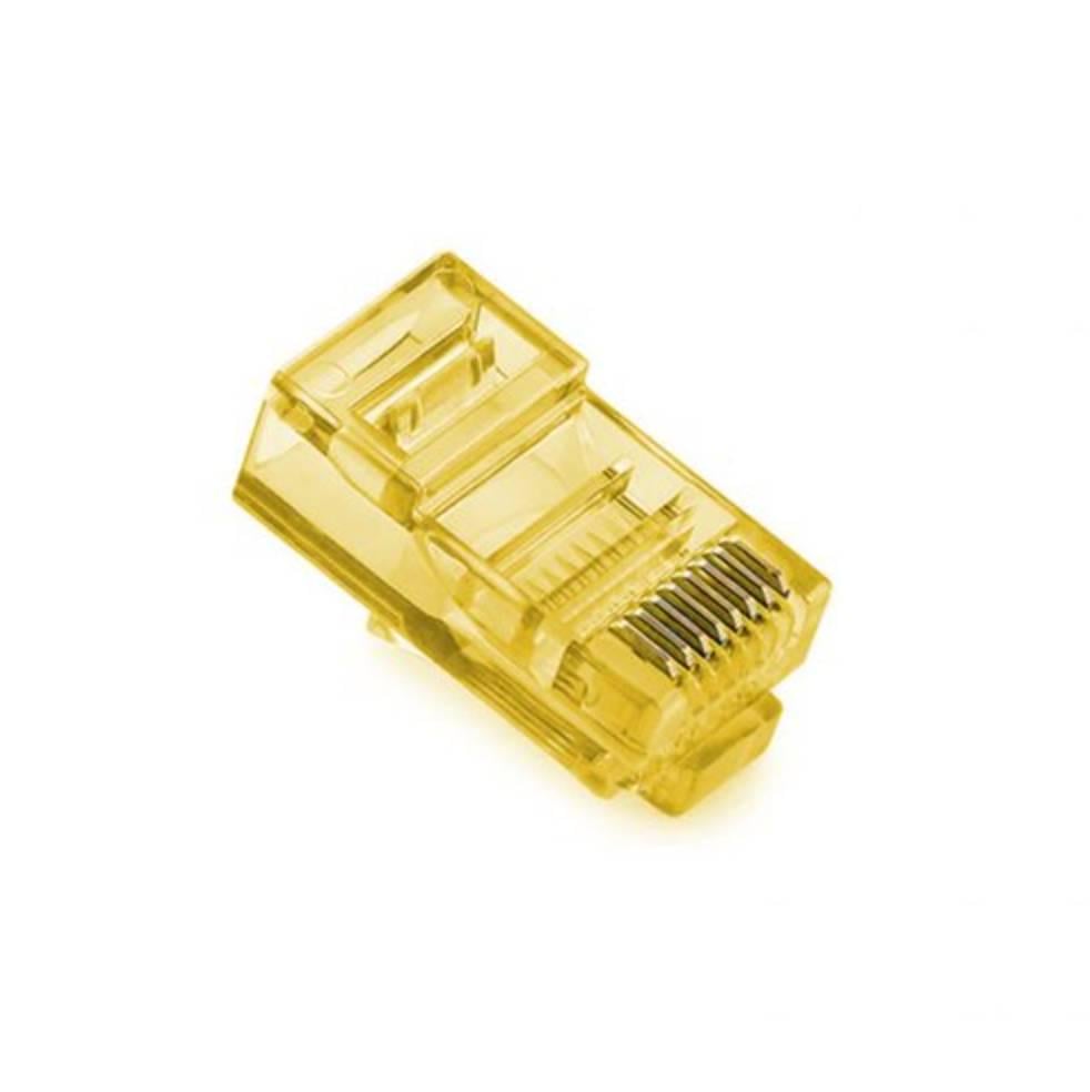 Конектор Ritar RJ-45 8P8C UTP Cat-5 100 шт./уп. Q100 в тубі Yellow Конектор Ritar RJ-45 8P8C UTP Cat-5 100 шт./уп. Q100 в тубі Yellow