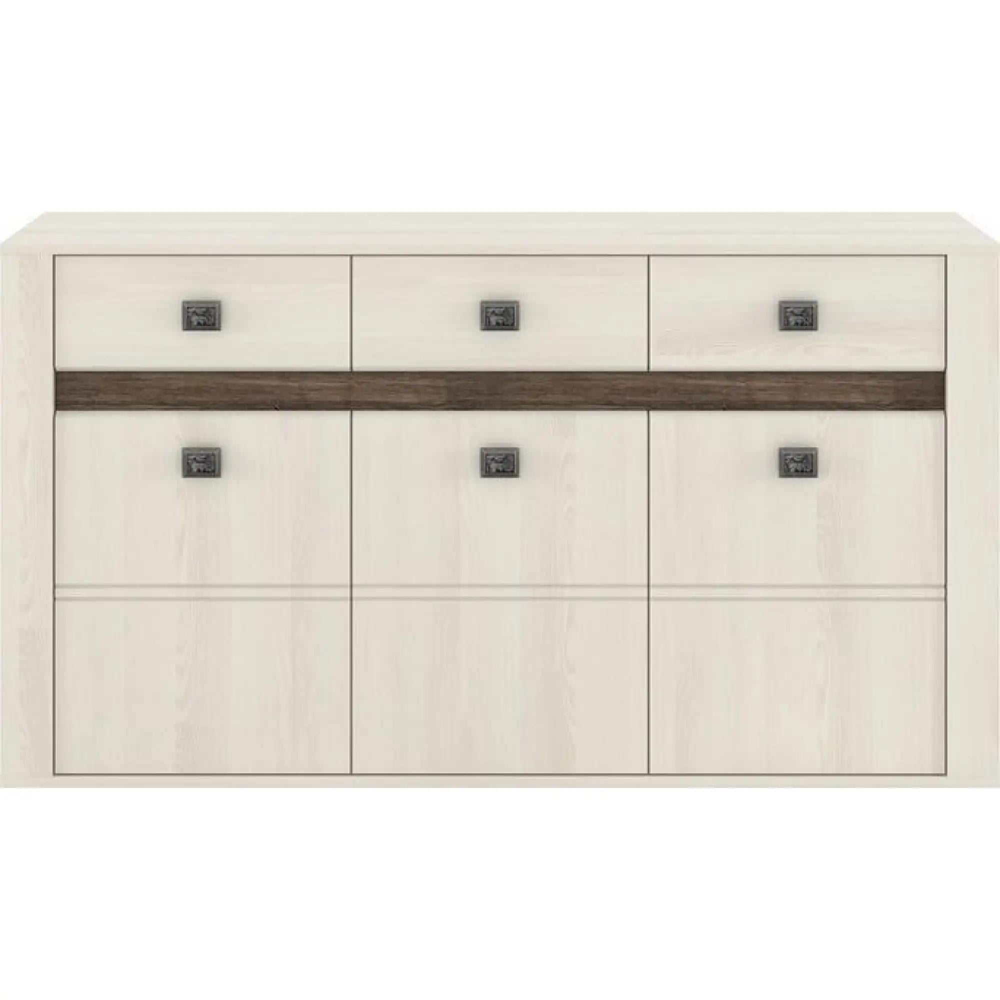 Комод в спальню Гербор Селена KOM3D3S Ясень снежный (GB-10024)