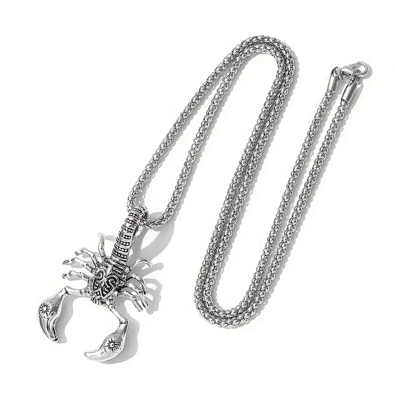 Кулон в виде скорпиона из нержавеющей стали TolnNeck Серебристый (2829)