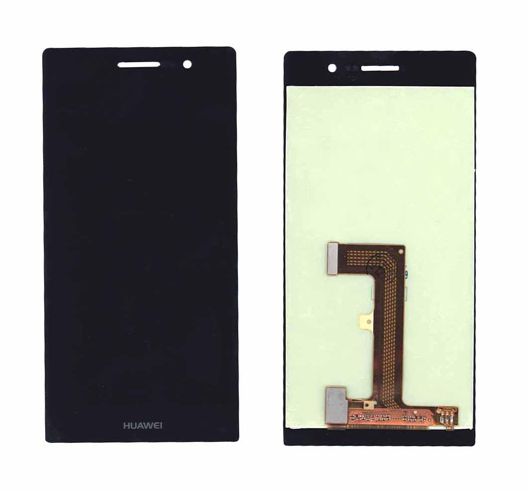 Матрица с тачскрином для телефона Huawei Ascend P7 Черный