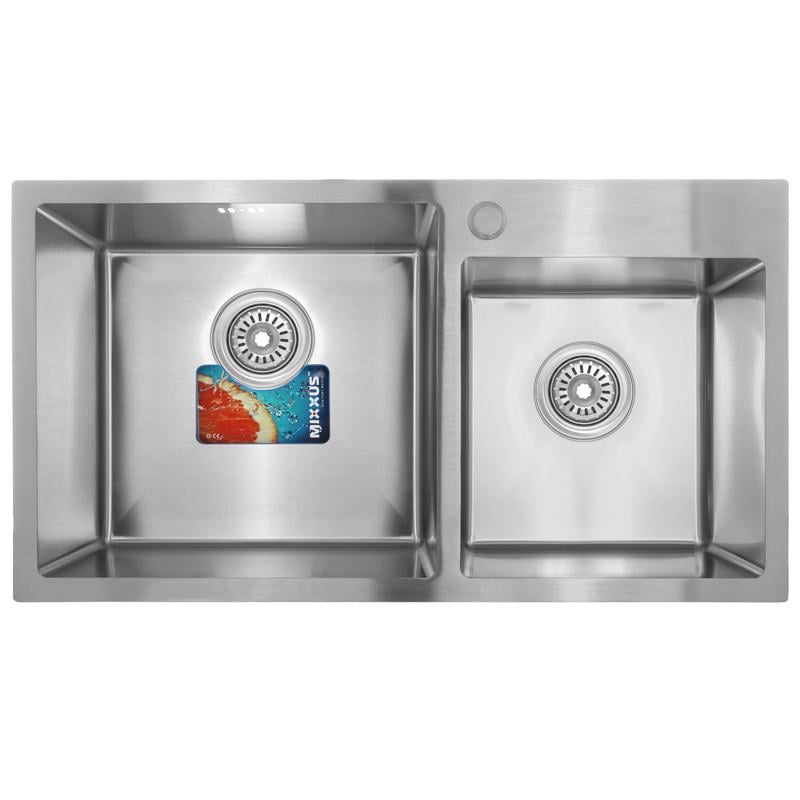 Мойка кухонная MIXXUS MX0583 из нержавеющей стали прямоугольная 780x430 мм 1 мм (25972359)