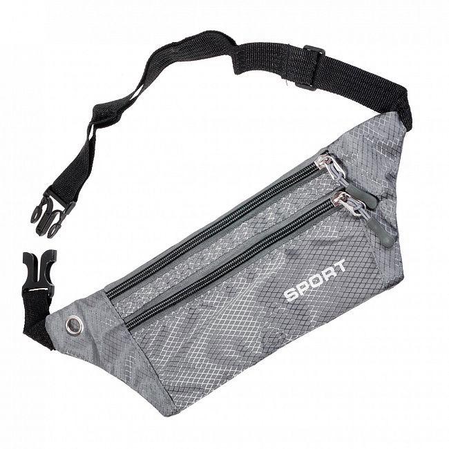 Сумка на пояс для бега Sport 11х30 см Серый (1008800-Gray) Сумка на пояс для бега Sport 11х30 см Серый (1008800-Gray)