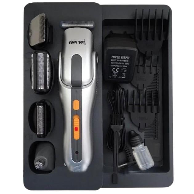 Тример чоловічий Gemei 8в1 з комплектом насадок (GM-581) - фото 5 Тример чоловічий Gemei 8в1 з комплектом насадок (GM-581) - фото 5